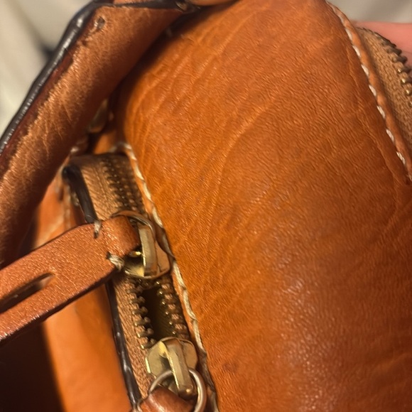 VINTAGE (LIKE NEW )ANTONIO MELANI Leather Satchel Bag, made of fine leather - Picture 13 of 17